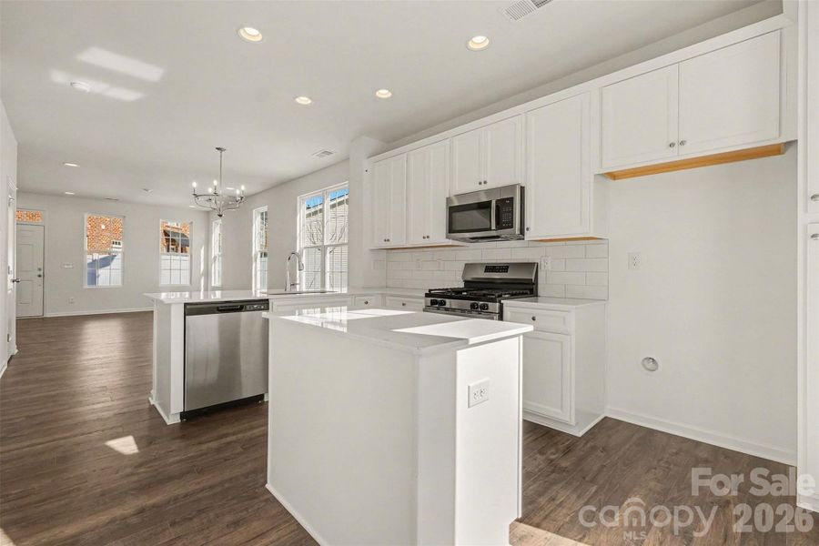 Furnished interior view inside a new home in , Huntersville (Image 10).