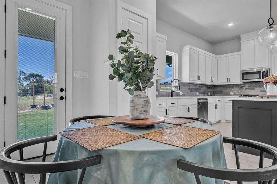 Furnished interior view inside a new home in Gatlin Ranch, Springtown (Image 10).