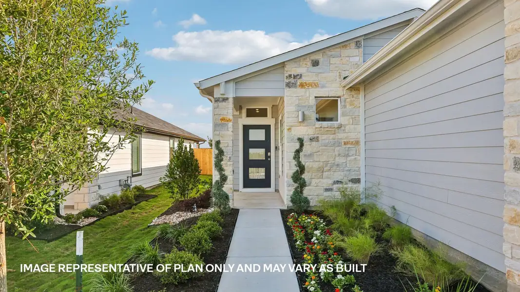 Exterior details and patio area of a home in Frontier, Mustang Ridge (Image 3).