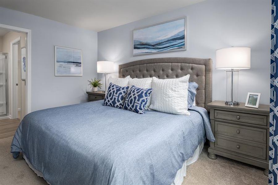 Representative furnished interior of a home built from the Chestnut by Ryan Homes in Highland Park Condos, White House (Image 11). Representative furnished interior of a home built from the Chestnut by Ryan Homes in Highland Park Condos, White House (Image 11).