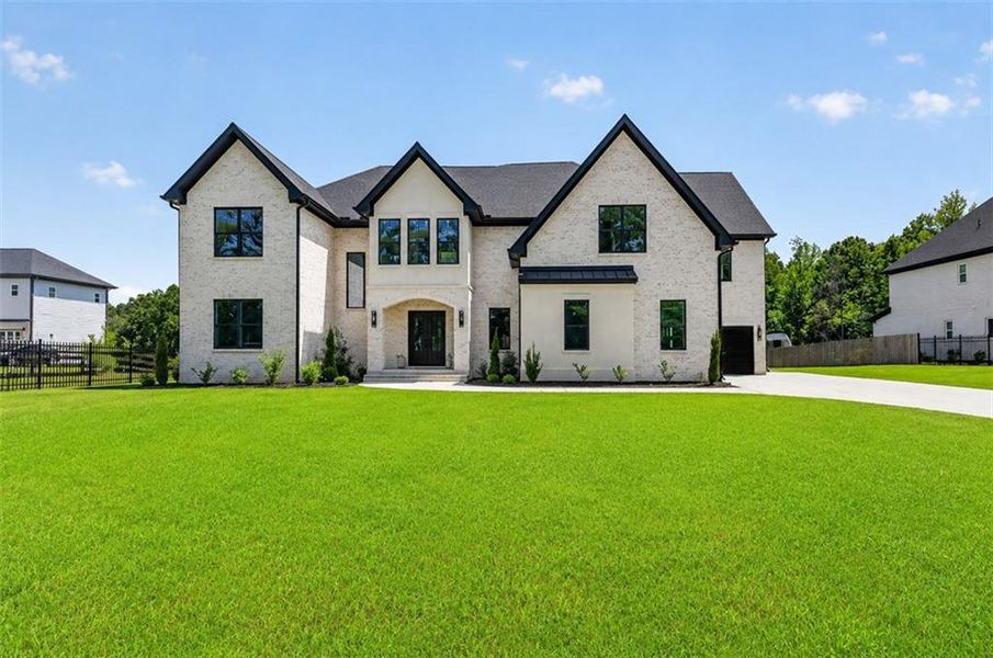 Front exterior of a new home in , Buford, GA, highlighting curb appeal (Image 22).