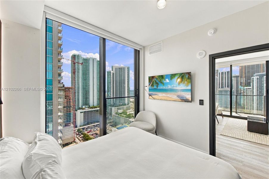 Furnished interior view inside a new home in , Miami (Image 17).