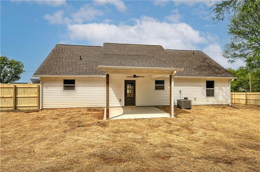 Exterior details and patio area of a home in , Rockmart (Image 27). Exterior details and patio area of a home in , Rockmart (Image 27).