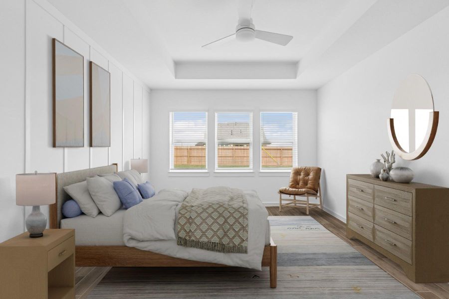 Spacious primary suite (*Photo not of actual home and used for illustration purposes only.)