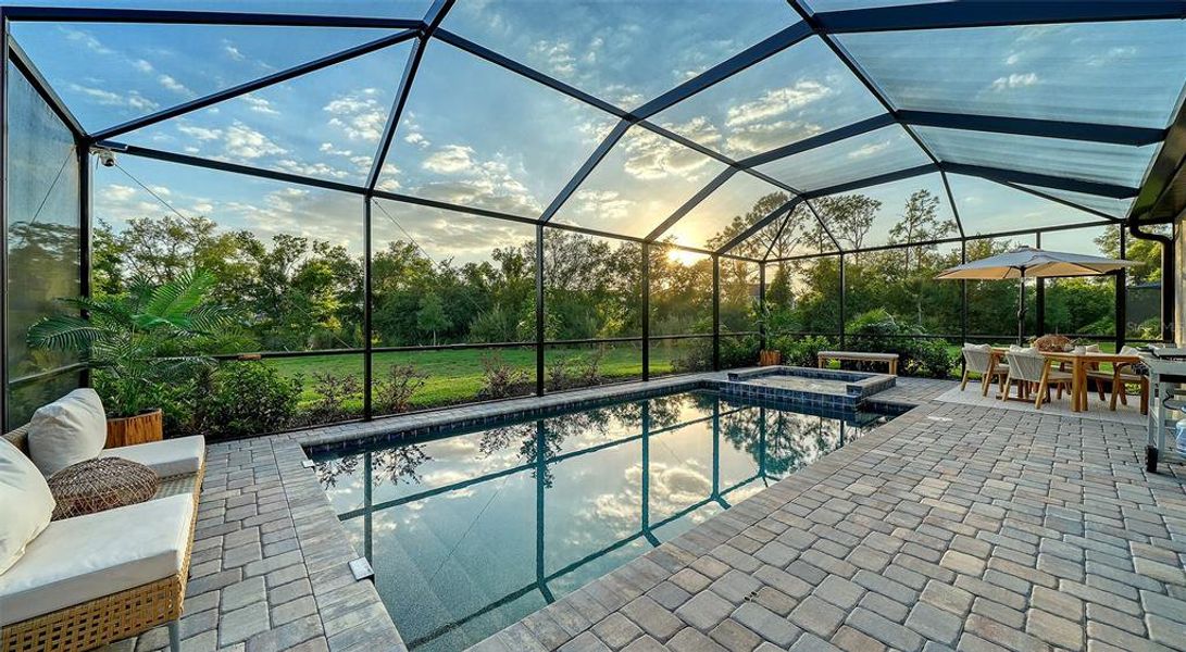 Exterior details and patio area of a home in Lorraine Lakes at Lakewood Ranch, Lakewood Ranch (Image 25).