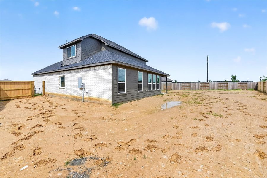 Exterior details and patio area of a home in Cypress Green, Hockley (Image 19).
