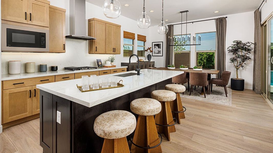 Representative furnished interior of a home built from the Cascade by Taylor Morrison in Saddleback, Peoria (Image 8). Representative furnished interior of a home built from the Cascade by Taylor Morrison in Saddleback, Peoria (Image 8).