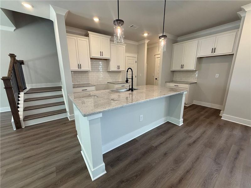 Furnished interior view inside a new home in The Towns at Auburn Station East, Auburn (Image 6).