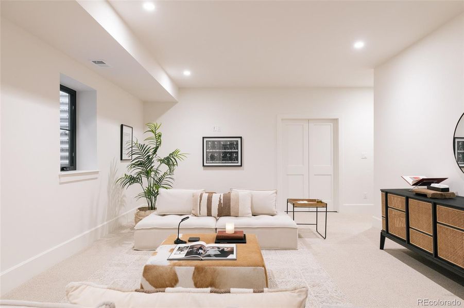 Furnished interior view inside a new home in , Denver (Image 11). Furnished interior view inside a new home in , Denver (Image 11).