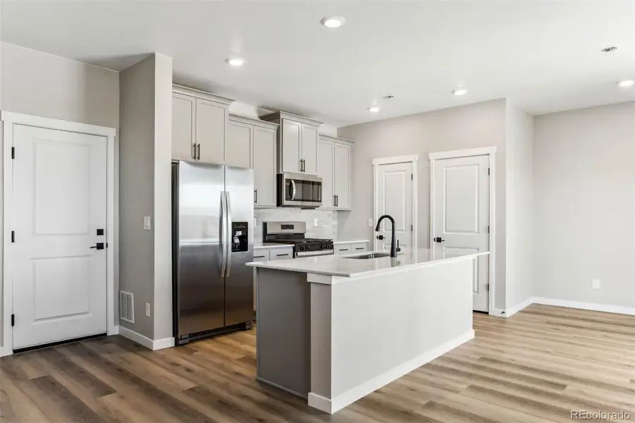 Furnished interior view inside a new home in Second Creek Farm, Commerce City (Image 8). Furnished interior view inside a new home in Second Creek Farm, Commerce City (Image 8).