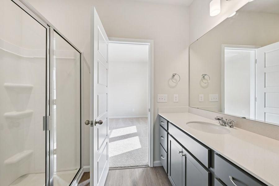 Representative furnished interior of a home built from the Watkins by Brookline Homes in The Crossing at Cramerton Mills, Gastonia (Image 13).