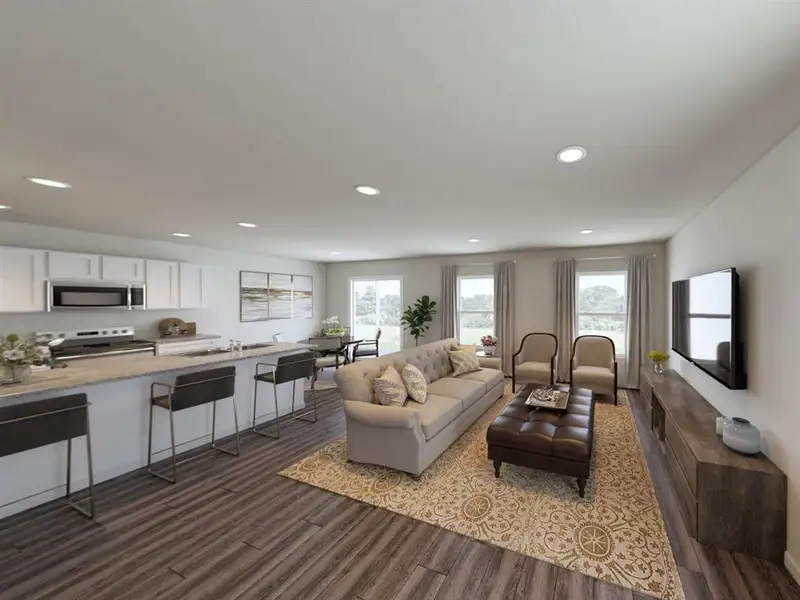Furnished interior view inside a new home in Courtland Place, Cleburne (Image 4).