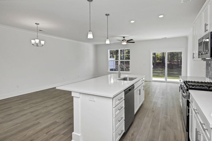 Furnished interior view inside a new home in Lake Carolina Townhomes, Columbia (Image 11).