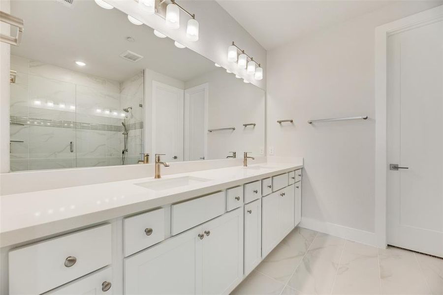 Furnished interior view inside a new home in Collin Creek, Plano (Image 8). Furnished interior view inside a new home in Collin Creek, Plano (Image 8).