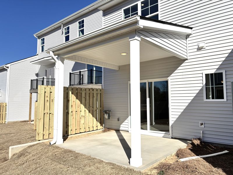 Exterior details and patio area of a home in Miller Park, Greenville (Image 3).