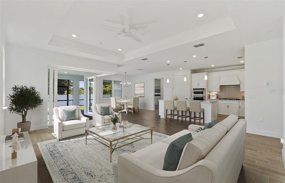 Furnished interior view inside a new home in Shores at Stillwater, Englewood (Image 6).