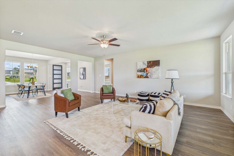 Representative furnished interior of a home built from the The Foster E by Davidson Homes LLC in Potranco Oaks, Castroville (Image 11).
