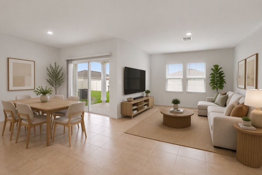 Representative furnished interior of a home built from the Sage by Taylor Morrison in Coopers Meadow, Jacksonville (Image 5).