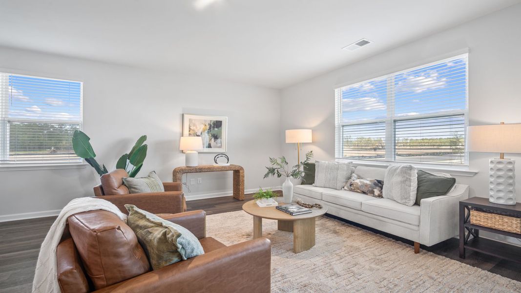 Furnished interior view inside a new home in The Groves at Bees Creek, Ridgeland (Image 4).