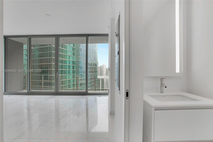 Furnished interior view inside a new home in Aston Martin Residences, Miami (Image 5). Furnished interior view inside a new home in Aston Martin Residences, Miami (Image 5).