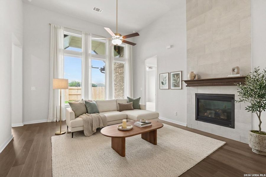 Furnished interior view inside a new home in Buffalo Crossing, Cibolo (Image 16).