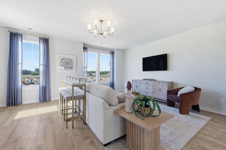 Furnished interior view inside a new home in , Summerville (Image 33).