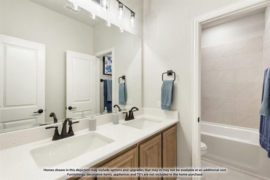 Furnished interior view inside a new home in Abe's Landing, Granbury (Image 9). Furnished interior view inside a new home in Abe's Landing, Granbury (Image 9).