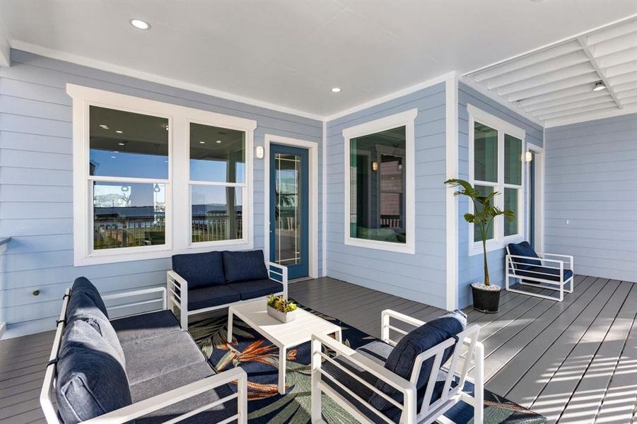 Exterior details and patio area of a home in , Galveston (Image 34). Exterior details and patio area of a home in , Galveston (Image 34).