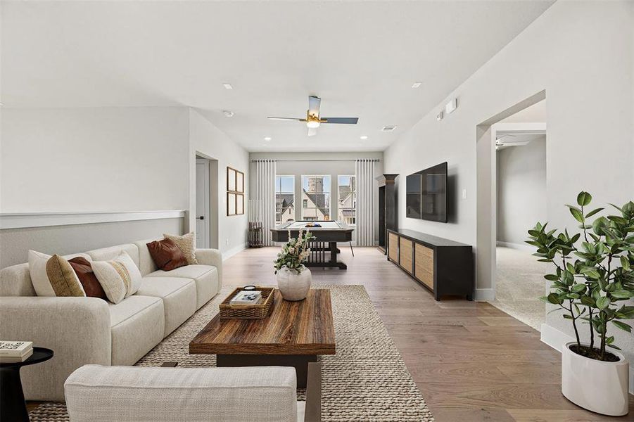 Furnished interior view inside a new home in Fields, Frisco (Image 7).