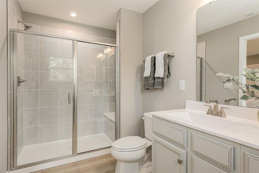 Furnished interior view inside a new home in The Mills at Rocky River Townhomes, Concord (Image 8).