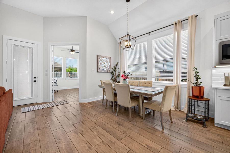Furnished interior view inside a new home in , Iowa Colony (Image 28).
