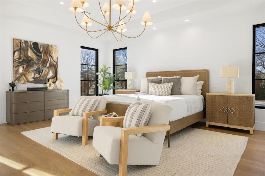 Furnished interior view inside a new home in , Dallas (Image 18).