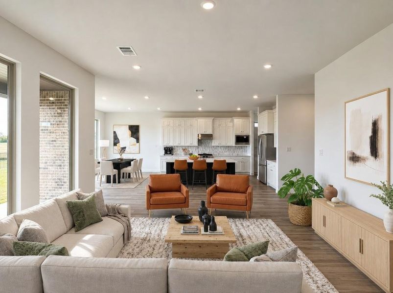 Furnished interior view inside a new home in Cross Creek West, Fulshear (Image 10).