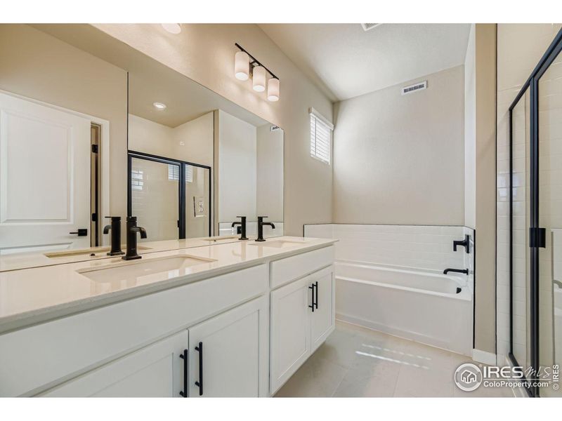 The primary en-suite bathroom