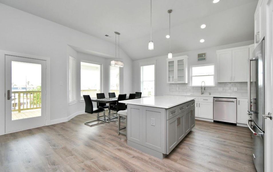 Furnished interior view inside a new home in , Galveston (Image 5). Furnished interior view inside a new home in , Galveston (Image 5).