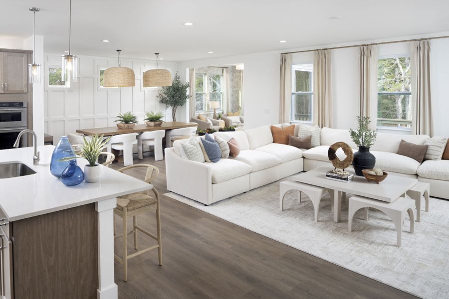Representative furnished interior of a home built from the Appalachian by Mattamy Homes in Bloom, Fuquay Varina (Image 5).