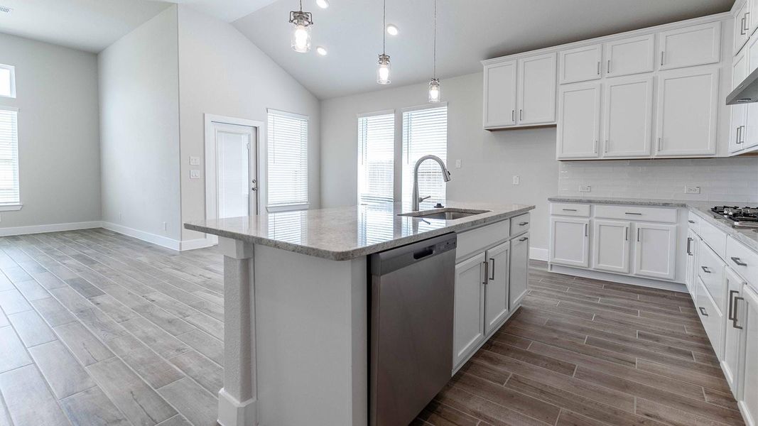 Furnished interior view inside a new home in Sunterra, Katy (Image 5).