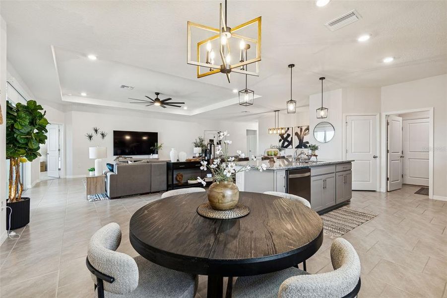 Furnished interior view inside a new home in , Wesley Chapel (Image 32).
