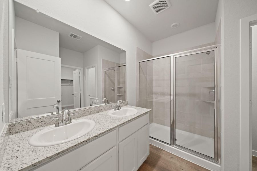 Furnished interior view inside a new home in Lonestar Collection at Paloma at Sanford Farms, Waller (Image 5).