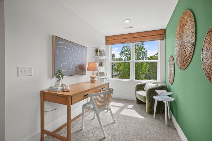 Representative furnished interior of a home built from the Evans by Pulte Homes in West End Heights, Charlotte (Image 67).