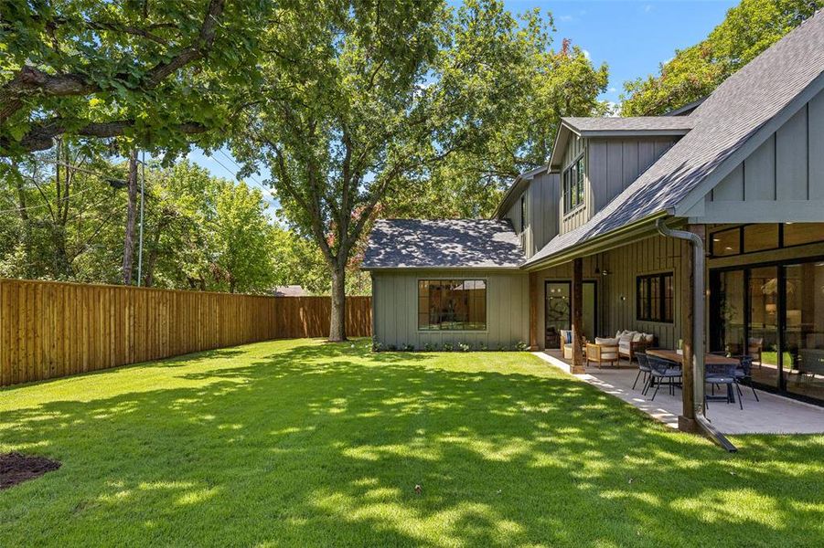 Exterior details and patio area of a home in , Dallas (Image 26). Exterior details and patio area of a home in , Dallas (Image 26).