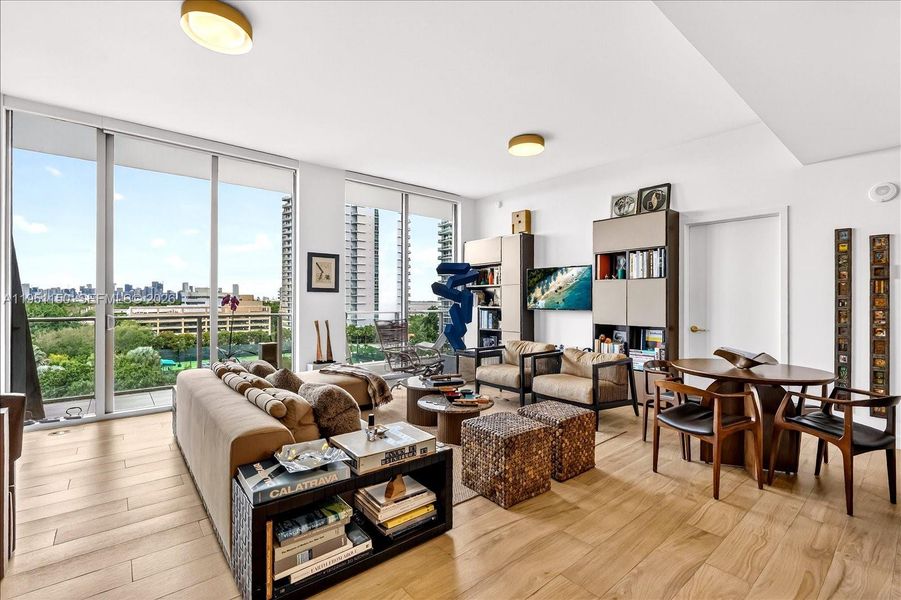 Furnished interior view inside a new home in , Miami (Image 16).