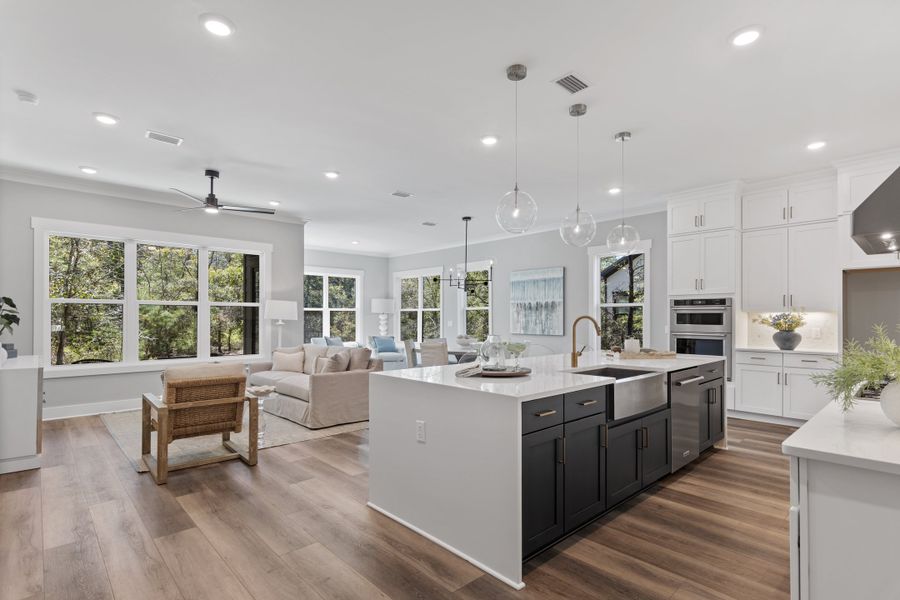 Furnished interior view inside a new home in Tessera, Santa Rosa Beach (Image 10).