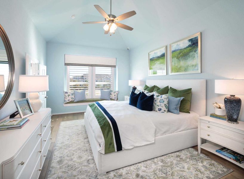 Representative furnished interior of a home built from the Derby Plan by Highland Homes in Bridgeland Central: The Cottages, Cypress (Image 15).