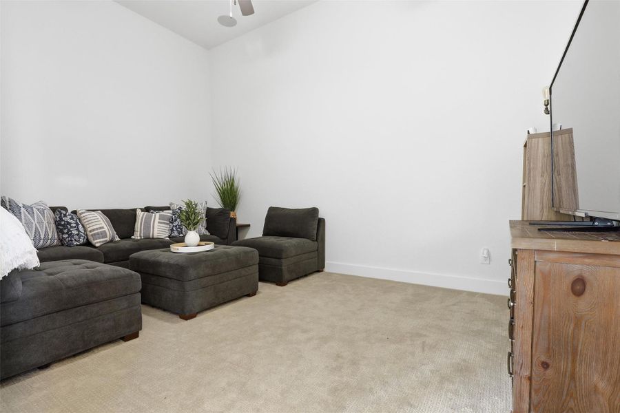 Furnished interior view inside a new home in Elyson, Katy (Image 27).