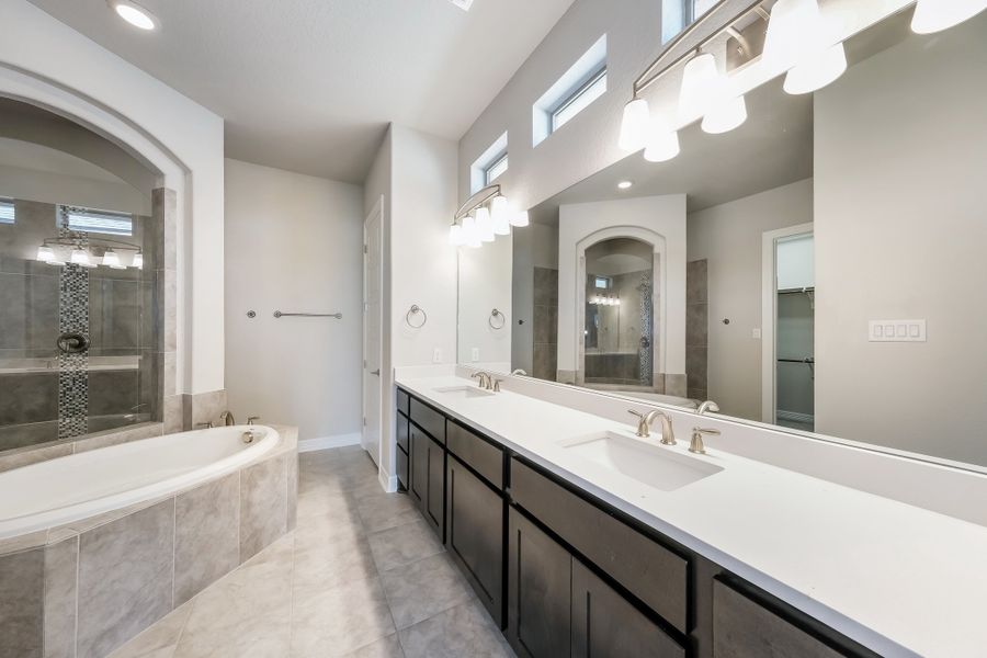 Representative furnished interior of a home built from the The Scottsdale IV by Whitestone Custom Homes in Johnson Ranch, Bulverde (Image 13).