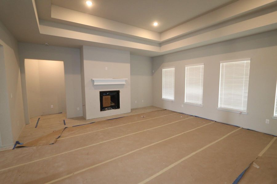 Great room with fireplace - still under construction! Great room with fireplace - still under construction!