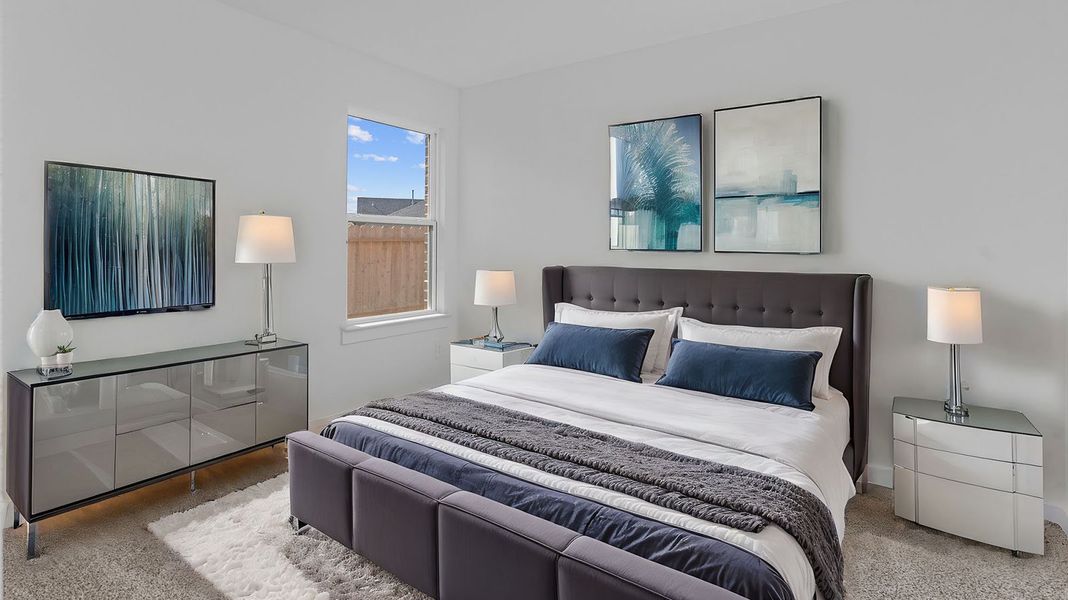 Furnished interior view inside a new home in Westland Ranch 50' Homesites, League City (Image 6).