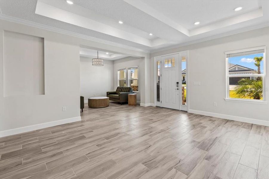 Spacious, unfurnished interior of a new home in Windchase at Halifax Plantation, Ormond Beach (Image 22). Spacious, unfurnished interior of a new home in Windchase at Halifax Plantation, Ormond Beach (Image 22).