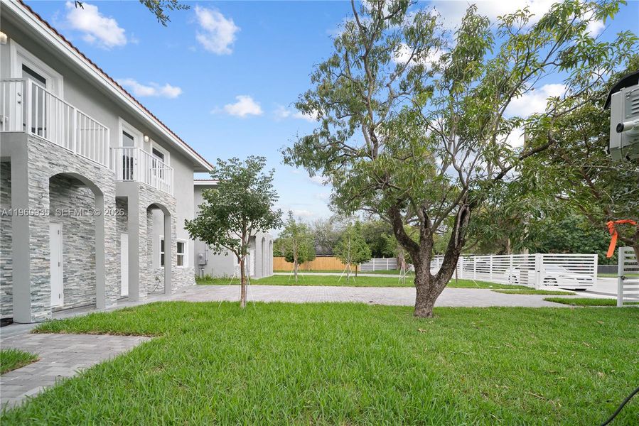 Exterior details and patio area of a home in , Miami (Image 22). Exterior details and patio area of a home in , Miami (Image 22).